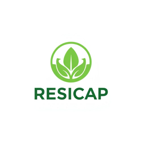AI Design for RESICAP LOGO ( ECO CAPSULE WITH LEAF)
