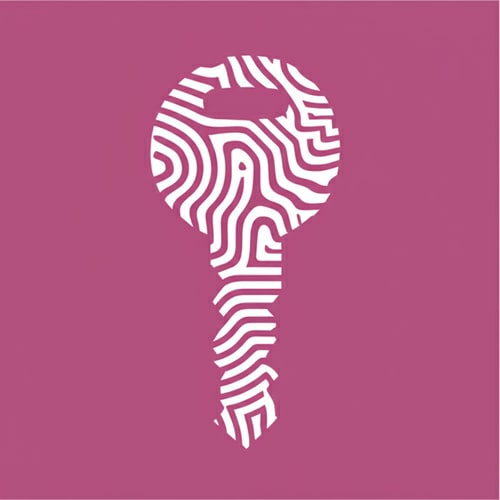 AI Design for key pattern bike key look like