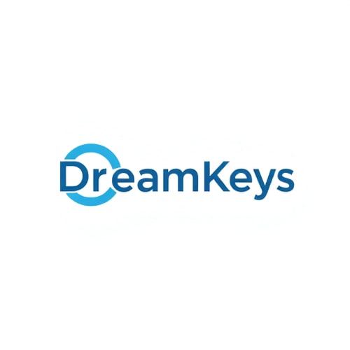 AI Design for Dreamkeys logo it should like key represent dream + key