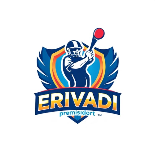 AI Design for CRICKET LOGO WITH ERUVADI PREMIER LEAGUE 