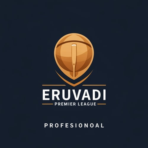 AI Design for CRICKET LOGO WITH ERUVADI PREMIER LEAGUE 
