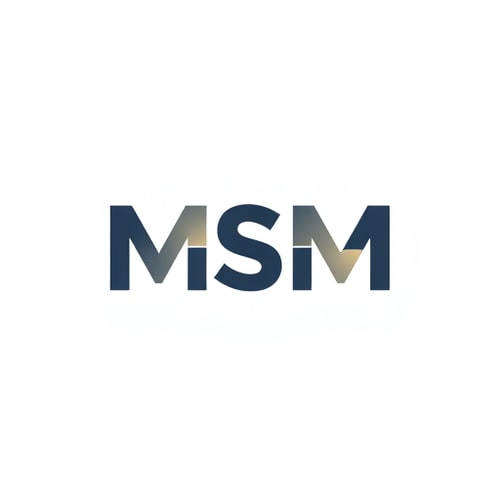 AI Design for MSM tiles company with a subtle reference to tiles present in the logo