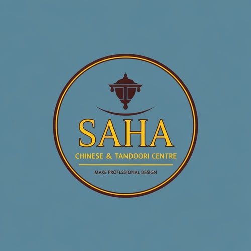 AI Design for make a resturent logo for "Saha Chinese and Tandoori Centre"