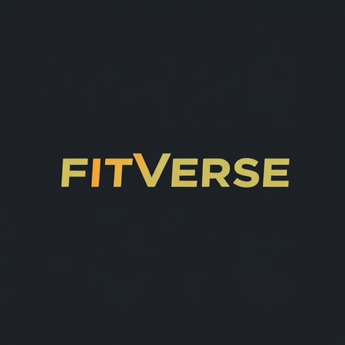 AI Design for create a creative logo on a brand name FITVERSE it deals on fitness and diet consultant .