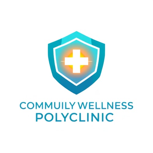 AI Design for Logo design for "Community Wellness Polyclinic".
Concept: a futuristic abstract shield containing a glowing pulse or orb inside, symbolizing protection, vitality, and empowerment.
Represents a modern healthcare hub that safeguards doctors and communities alike.
Color palette: teal, royal blue, and warm orange glow.
Clean vector, premium gradient finish, minimal and futuristic.
Typography: bold sans-serif, geometric and confident.
No red cross or typical medical icons.