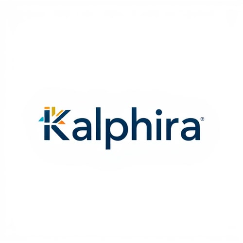 AI Design for Design a unique, modern, and minimal logo for a brand named Kalphira. The style should be clean, elegant, and memorable. Incorporate abstract or geometric elements that represent creativity, vision, and innovation. The logo should feel premium and futuristic, with balanced typography and a symbol that works well in both color and monochrome. Make it versatile for digital, print, and branding purposes