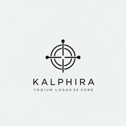 AI Design for Design a unique, modern, and minimal logo for a brand named Kalphira. The style should be clean, elegant, and memorable. Incorporate abstract or geometric elements that represent creativity, vision, and innovation. The logo should feel premium and futuristic, with balanced typography and a symbol that works well in both color and monochrome. Make it versatile for digital, print, and branding purposes