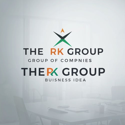 AI Design for Create A Logo Name "THE RK GROUP" Group Of Compnies Buisness Idea