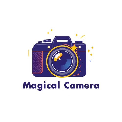 AI Design for change the text and write magical camera