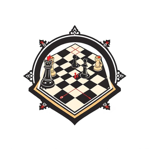 AI Design for carrom, chess board Games illustration