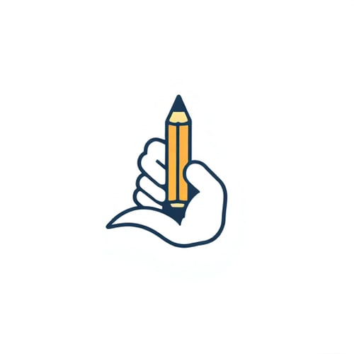 AI Design for pencil in hand