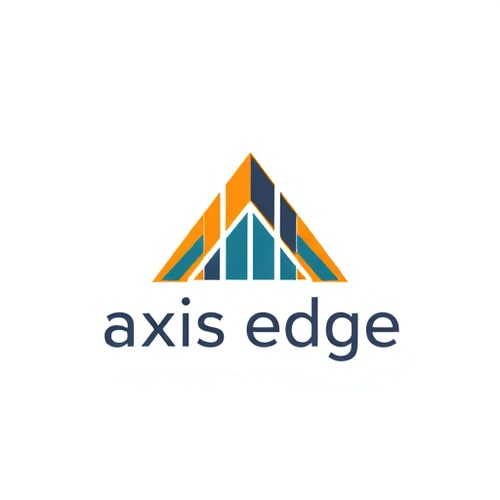 AI Design for Craft a meaningfull symboliv logo for a construction company named " axis edge " the symbolic logo should reflect essence of a building and edge