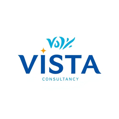 AI Design for Vista Visa Consultancy Logo generate