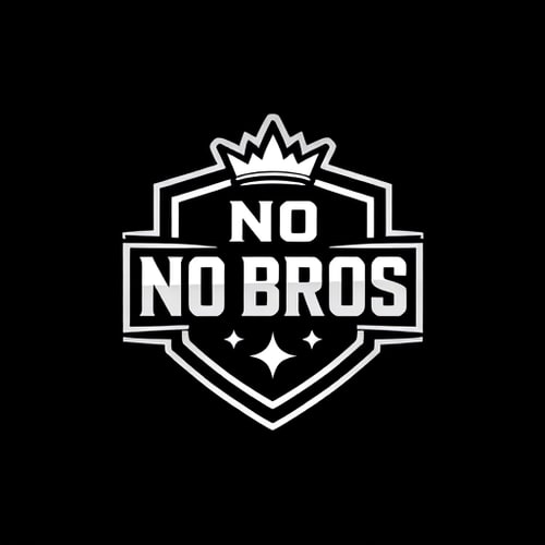 AI Design for Brand Name: No Bros Industry: Streetwear / Modern Youth Clothing Logo Style: Emblem / Badge Concept & Meaning: No Bros stands for individuality, self-identity, and exclusivity – ek aisa brand jo bheed se alag hone ka attitude rakhta hai. Emblem ka shape bold, symmetrical aur compact hona chahiye jisse embroidery, print aur digital sab jagah easily adapt ho sake. Symbolism me shield, circle ya hexagon ka form use karna, jo strength + authenticity dikhaye. Typography Direction: Strong, bold sans-serif font (customized letters) Letters slightly condensed taaki badge ke andar fit ho jayein Font style street + premium ka fusion (matlab sharp aur clean, extra decoration nahi) Iconography / Elements: Minimalist motifs like crown, wings, lightning bolt, or star (optional – subtle placement) to represent power and exclusivity. Shapes geometric aur flat ho, gradients se avoid karein. Ek single outline stroke ho jo emblem ko frame kare (like a patch or badge). Color Palette: Primary: Black & White (timeless + versatile for clothes) Secondary: Silver / Metallic grey highlights (for premium touch) Avoid too many colors – keep it 2–3 colors max for authenticity. Overall Feel: Modern, bold, authentic streetwear vibe Easy to scale (T-shirt tag, embroidery patch, digital logo sab mein kaam kare) Should look timeless, na ki ek trend-based design
