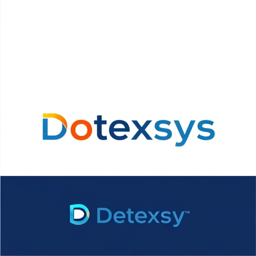 AI Design for my company name is dotexsys so create professional logo for d and dotexsys