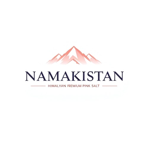 AI Design for “Create a unique and premium logo for a company named Namakistan with the tagline Himalayan Premium Pink Salt. The design should be minimal, modern, and luxurious. Use the color code #f8cdc7 as the main theme. Explore creative styles such as:A crystal-inspired icon symbolizing Himalayan pink salt.Abstract mountain shapes to represent the Himalayas.Elegant typography with subtle natural elements.The logo must look professional, memorable, and suitable for premium product packaging.”