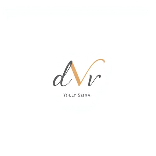 AI Design for make a logo for skincare brand using d and V alphabet using scriptive font