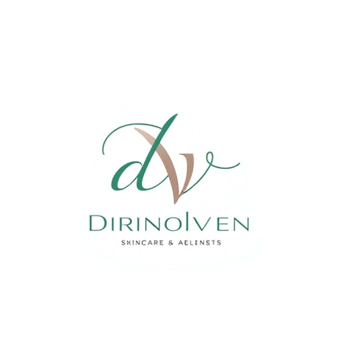 AI Design for make a logo for skincare brand using d and V alphabet using scriptive font