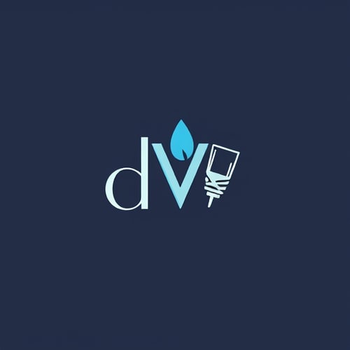 AI Design for make a logo for skincare brand using d and V alphabet