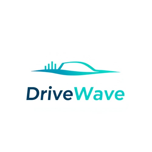 AI Design for i need a logo which includes cab , bike and all Minimalist emblem for a ride-sharing application named "DriveWave": A stylized sound wave forming a subtle road or directional arrow, symbolizing smooth journeys and connectivity. A gradient of oceanic blues and a vibrant, energetic teal, conveying trust, efficiency, and modernity. Clean, sans-serif typography with slightly rounded edges for approachability and a sense of motion. Design with a modern, sleek, and trustworthy influence and style direction, reminiscent of technology and mobility. Execute with a clean vector graphic, ensuring scalability for various applications. A solid white or transparent background.