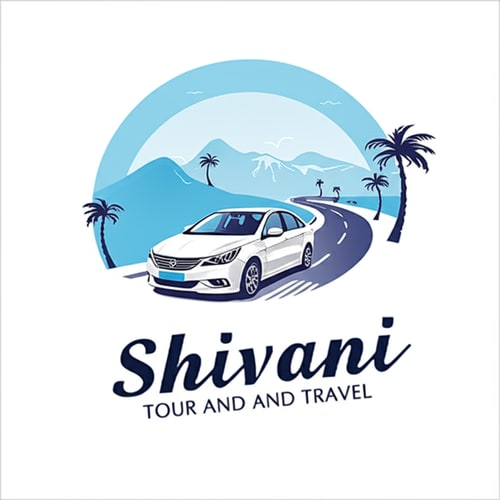 AI Design for WRITE " SHIVANI TOUR AND TRAVEL " AND CHANGE FONT