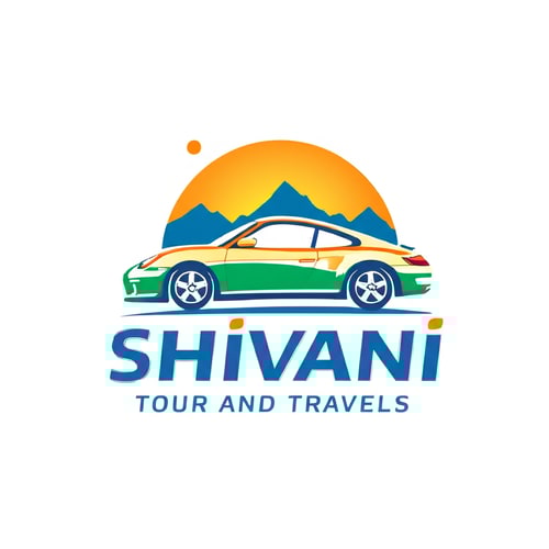 AI Design for make shivani in capital letters in blue colur