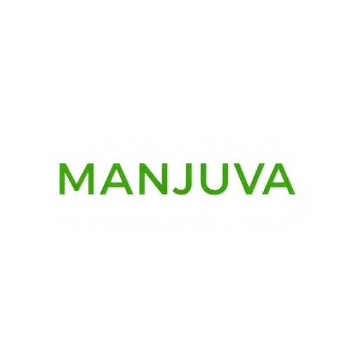 AI Design for "Design a sleek and impactful logo for MANJUVA, a professional job consulting firm. Highlight the name in green, using bold, modern, and easy-to-read typography that conveys trust and growth. Incorporate a creative symbol such as a rising arrow, abstract human figures, or a bridge to reflect career opportunities and connections. Keep the style clean, minimal, and corporate, ensuring the design works well on digital platforms, stationery, and branding materials."