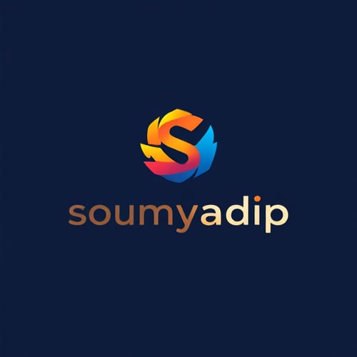 AI Design for logo name soumyaadip for web developer