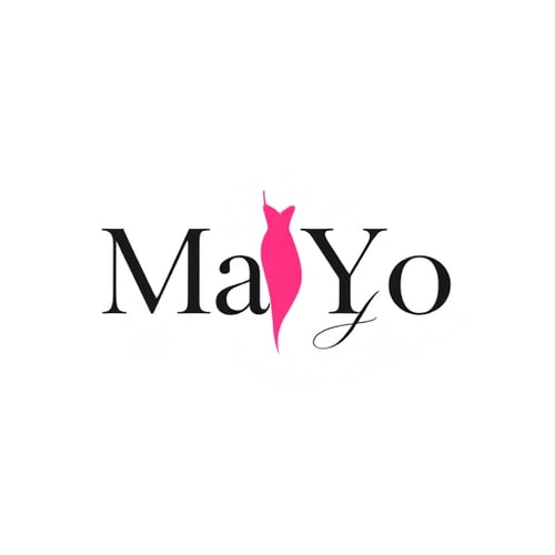AI Design for MaYo Fashion logo It should represent like dress 