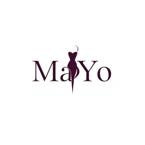 AI Design for MaYo Fashion logo It should represent like dress 