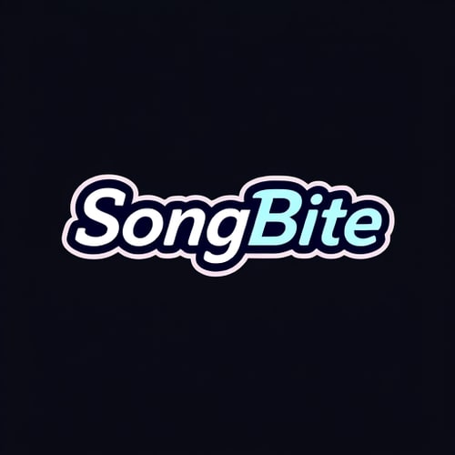 AI Design for SongBite (music logo and color was drak)