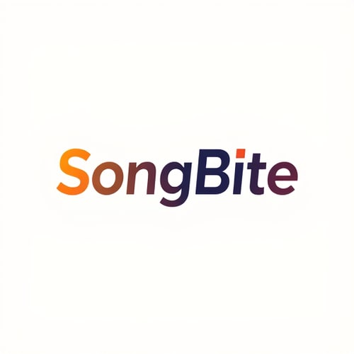 AI Design for SongBite (music logo and color was drak)