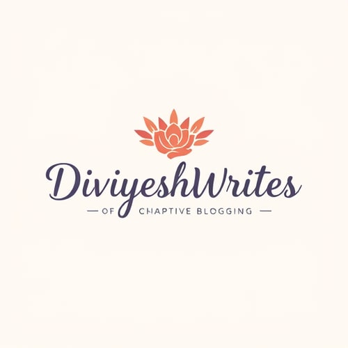 AI Design for Divyeshwrites logo for blogging profile and make professional