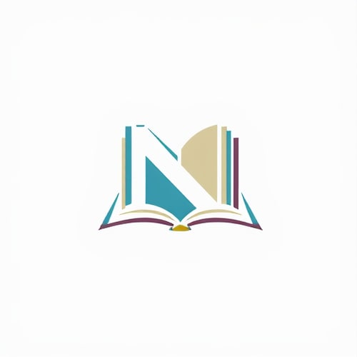 AI Design for i need a letter N and Book logo design, keep it simple and creative
