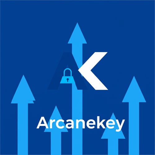 AI Design for remove blue bg, add some upword going arrows