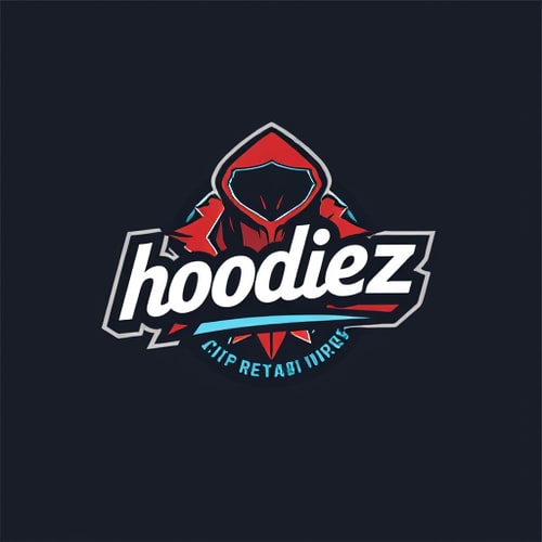 AI Design for Create a logo for my Hoodie brand named 'hoodiez' , it should have a funky and retro type design, also it should show confidence and boldness.
