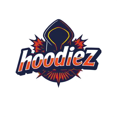 AI Design for Create a logo for my Hoodie brand named 'hoodiez' , it should have a funky and retro type design, also it should show confidence and boldness.