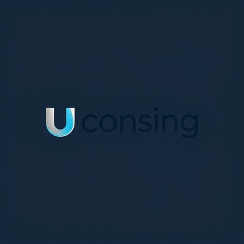 AI Design for Design a clean and stylish logo for the brand "Consing" using the letters U and N. Keep it simple, modern, and memorable, with smooth lines and balanced shapes. Focus on clarity, elegance, and versatility so it looks great on both digital and print media. Use subtle colors or gradients to enhance the design without making it busy. The letters U and N should be creatively integrated but easy to read, giving a professional and appealing look. Optional: incorporate minimal abstract shapes or negative space to make it unique.