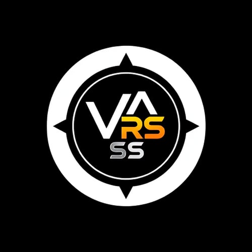 AI Design for A logo for instagram page profile picture which has VA RR SS in it 