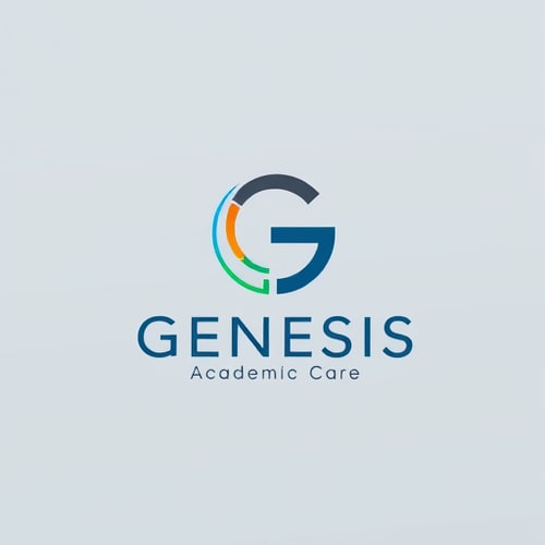 AI Design for make a logo with letter "G". This logo represent Genesis Academic Care