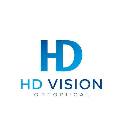 AI Design for create a logo for optical store named HD VISION OPTICAL in the logo use the letters H and D