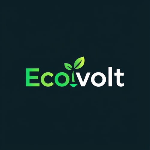 AI Design for create a logo for Eco-volt company they have eco friendly product