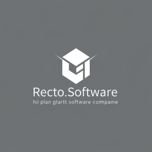 AI Design for hii i plan to start a software company that company name is Recto.Software so plz give me 4logo related to software