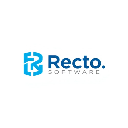 AI Design for hii i plan to start a software company that company name is Recto.Software so plz give me 4logo related to software