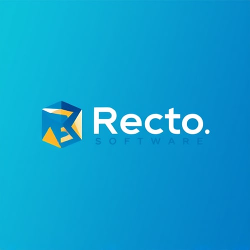 AI Design for hii i plan to start a software company that company name is Recto.Software so plz give me 4logo related to software