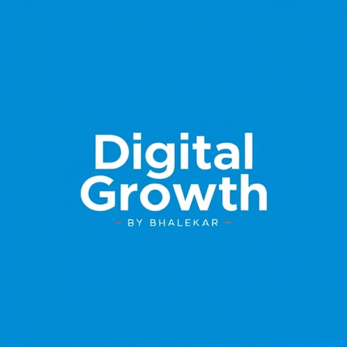 AI Design for design a logo for a digital marketing services company named " Digital Growth by Bhalekar".
