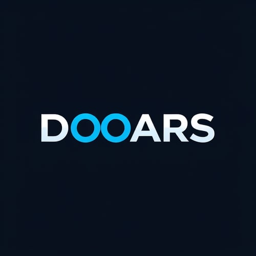 AI Design for DOOARS Text Logo Uniq Style