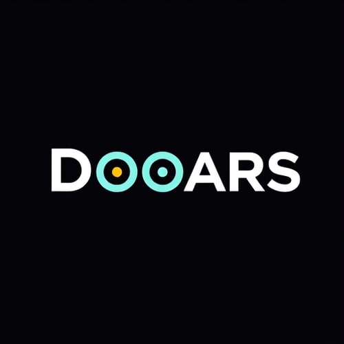 AI Design for DOOARS Text Logo Uniq Style