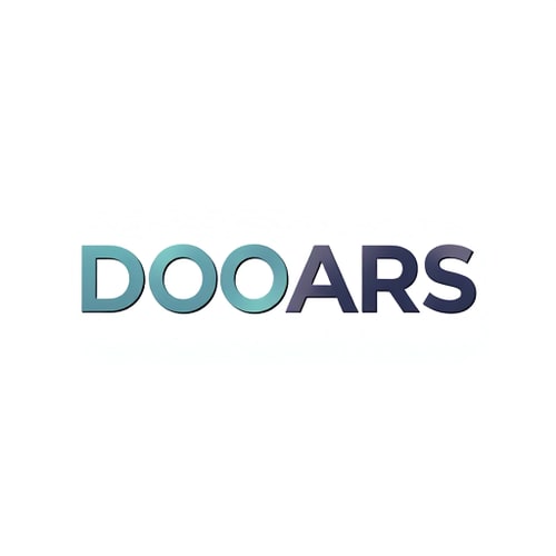 AI Design for DOOARS Text Logo Uniq Style attached with Chowmeain logo