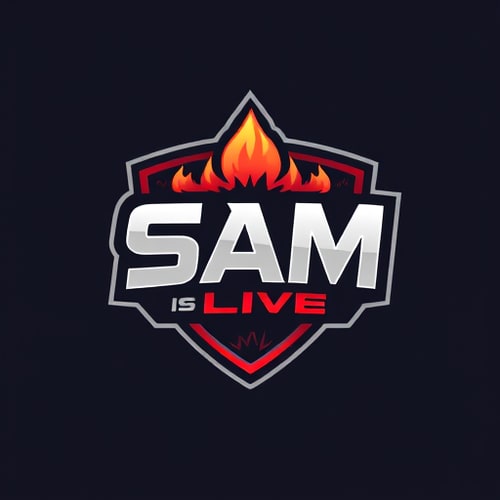 AI Design for SAM IS LIVE A GAMING CHANNEL